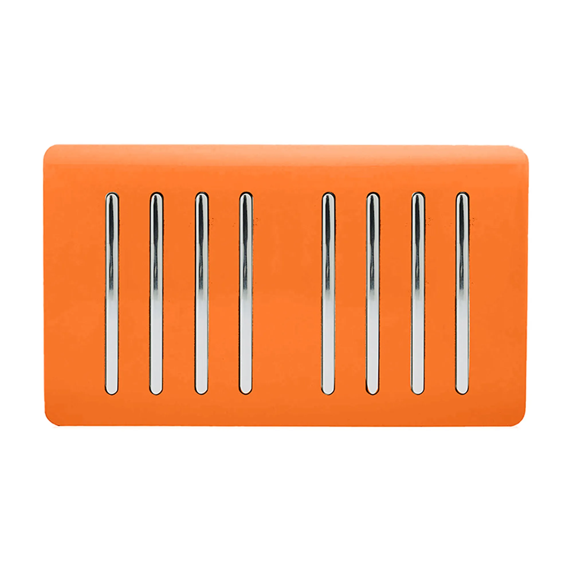 ART-SS88OR  8 Gang 2 Way 10 Amp Rocker Twin Plate Orange